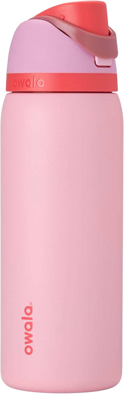 Owala FreeSip Stainless Steel Water Bottle 32 oz Angel Food Cake by Unknown