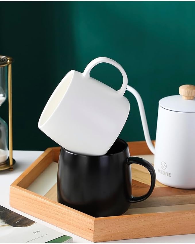Simple Ceramic Mug Flat Bottom Coffee Mug - Image 8