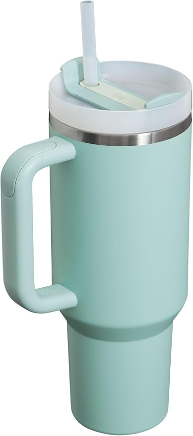 STANLEY Quencher H2.0 Flow State Tumbler, 40 oz, Seafoam | Handle and Straw | - Image 3