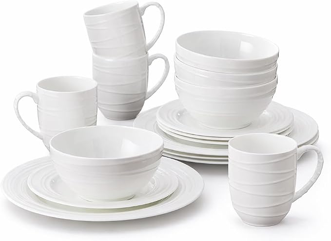 16 Piece Bone China Dinnerware Sets by PacificaOverseasLLC