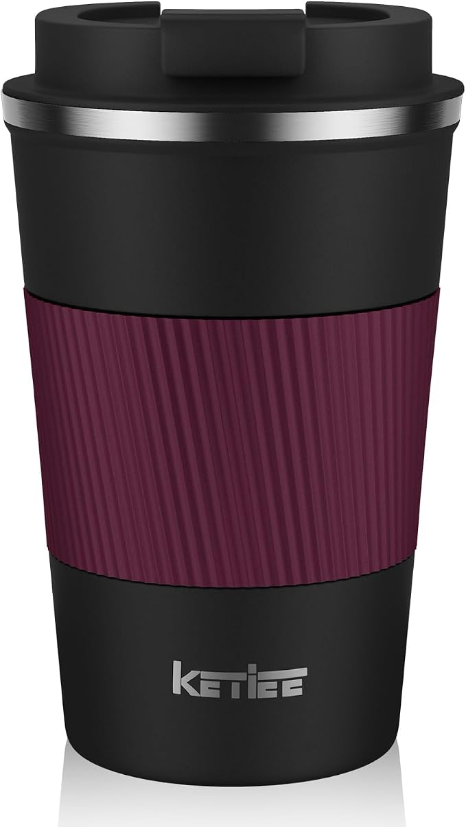 KETIEE Travel Mug 12oz, Insulated Coffee Mug by KETIEE