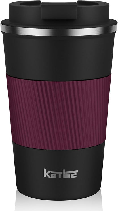 KETIEE Travel Mug 12oz, Insulated Coffee Mug by KETIEE