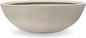 6.9" H x 19.7" D Round Bowl Fiberstone Planter for Succulent and Lotus with Drainage Hole, Smooth Finishes, Weather Resistant, Included 2 Extra Coco Mats (Taupe, 17.9" Pot Opening)