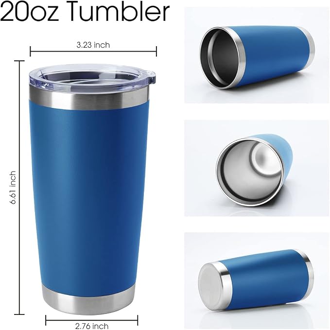 HASLE OUTFITTERS 20oz Tumblers Stainless Steel Mugs - Image 2