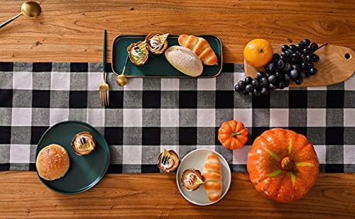 Tosewever Buffalo Check Plaid Table Runner, Cotton Polyester Blend Classic - Image 8