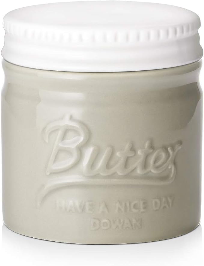 DOWAN Butter Keeper, French Butter Dish, Ceramic Candy Servers by DOWAN