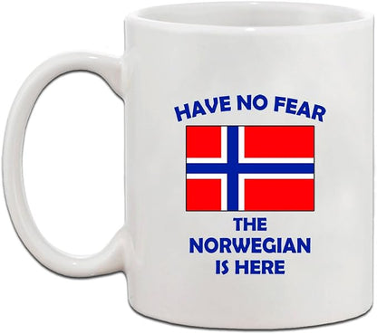 Speedy Pros Have No Fear Norwegian Is Here Norway Norwegians Ceramic Coffee Tea - Image 2