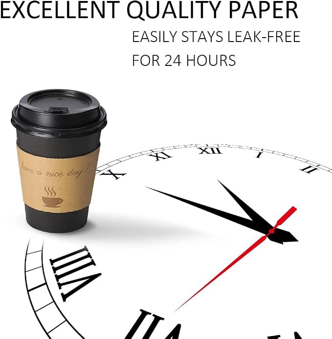 BYSNOW 500 pack 12 oz Bulk Disposable Coffee Cups - Image 5