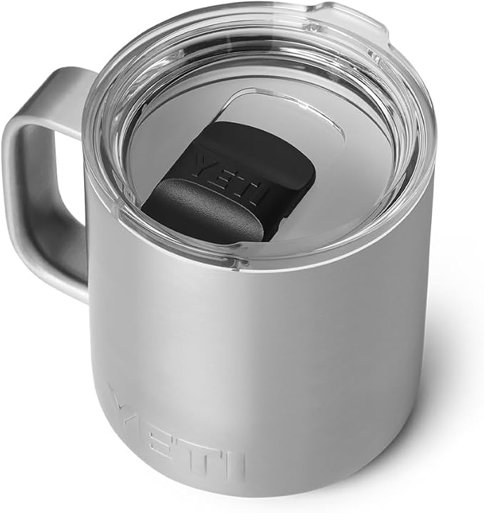 YETI Rambler 10 oz Ceramic Lined Stackable Mug, Vacuum Insulated, Stainless by YETI