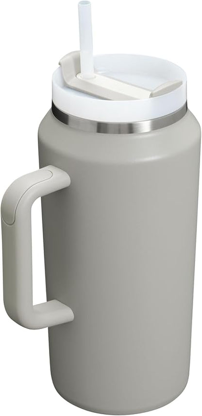 STANLEY Quencher H2.0 Flow State Tumbler, 64 oz, Ash | Handle and Straw | - Image 2