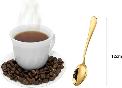 Demitasse Espresso Spoons, 4.7inch Stainless Steel Coffee Spoons - Image 2