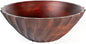 Folkulture Natural Ribbed Salad Bowl | 11” Large Mango Wood Serving Bowl by FOLKULTURE