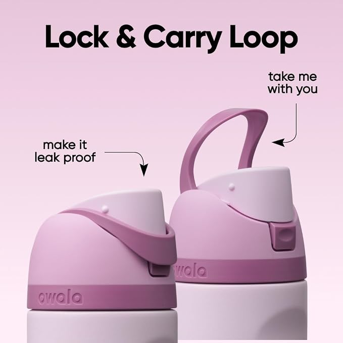 Owala FreeSip Kids Stainless Steel Water Bottle 16 oz Lilac You A lot - Image 3