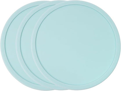 ONLYKXY 3 Pieces 3.93 Inch Silicone Coasters, Round Coasters by Unknown