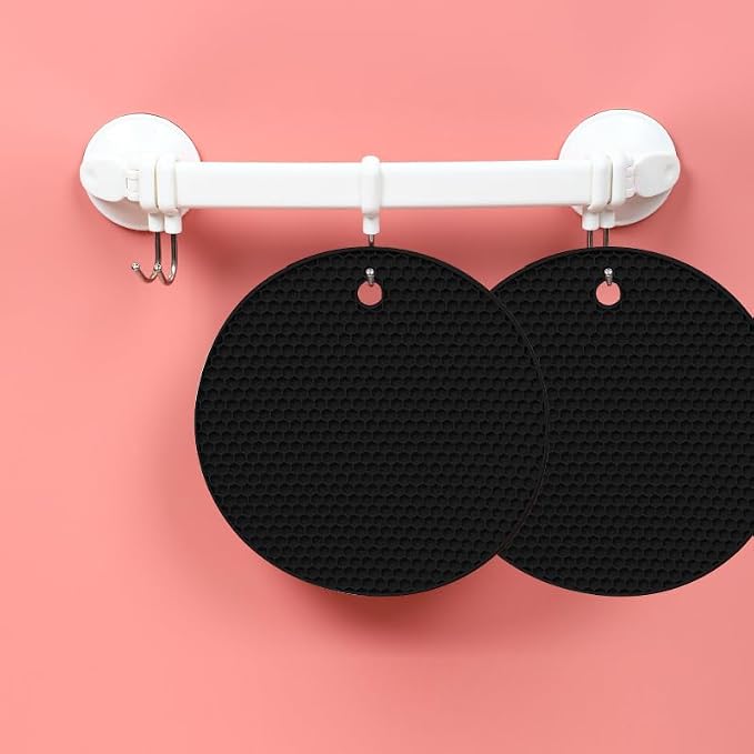 Silicone Non-Slip, Heat Resistant & Water-Trapping Trivet Mats - Image 6
