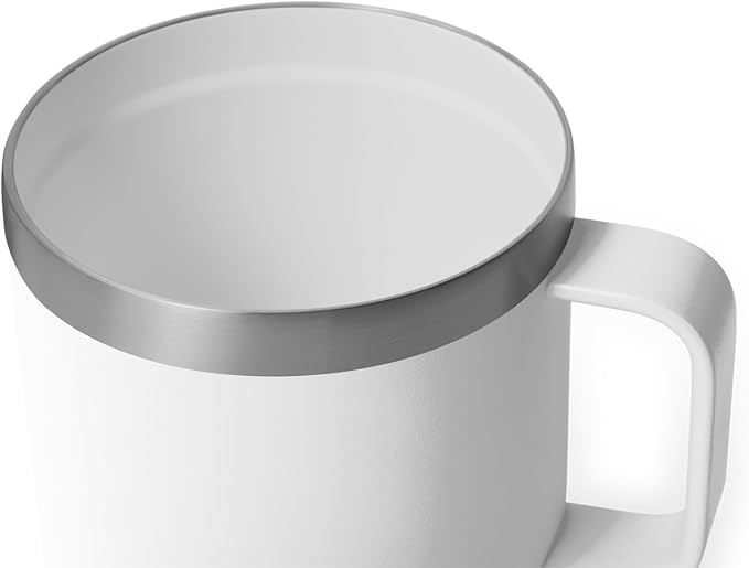 YETI Rambler 14 oz Ceramic Lined Stackable Mug, Vacuum Insulated, Stainless - Image 5