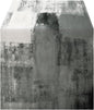 OYIMUA Grey and White Abstract Modern Table Runner, Art Rustic Kitchen Dining by OYIMUA