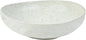 White Speckled Ceramic Decorative Bowl, Textured Stoneware Fruit & Salad Bowl for Table Centerpiece or Entryway