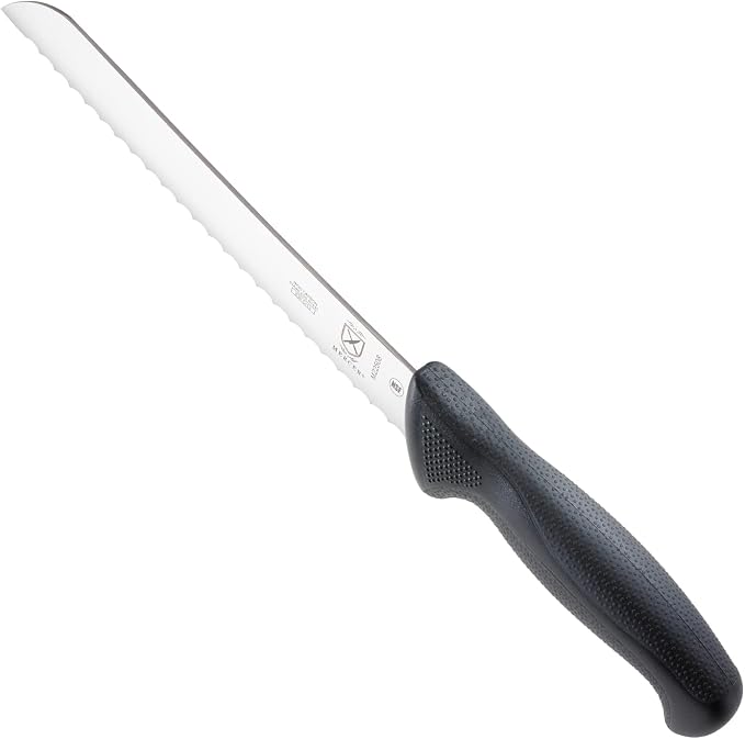 Mercer Culinary M22508 Millennia Black Handle, 8-Inch Wavy Edge, Bread Knife - Image 3