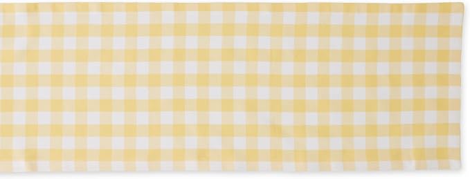 DII Checkered Tabletop Collection 100% Cotton, Machine Washable, Table Runner - Image 2