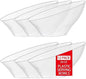 bUCLA 12 Pack Clear Plastic Serving Bowls - 20 OZ Angled Serving Bowls by BUCLA