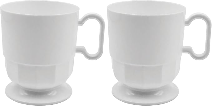 Party Essentials 8-Ounce Hard Plastic Coffee Cup/Tea Mug by PartyEssentials
