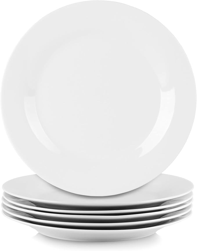 10 Strawberry Street Simply White 10.5" Round Dinner Plate by 10StrawberryStreet