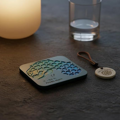 Handmade Concrete Square Coaster Gift Set – Minimalist Resin-Inlay Drink Coasters, Modern Stone Home Décor, Artisanal Gift for Coffee Table, Desk & Home Aesthetics
