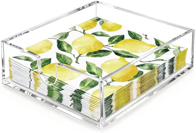 Bryantye Acrylic Napkin Holders, Transparent | Bathroom Napkin Tray, Napkin by Bryantye