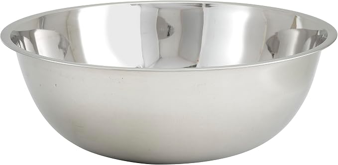 Winco MXB-2000Q Mixing Bowl, 20-Quart | Dishwasher safe, Heavy-duty, Reinforced by Fonteme