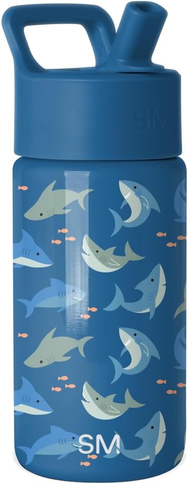 Simple Modern Kids Water Bottle & Toddler Cup | 14oz | Shark | Insulated by Unknown