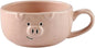 Nordic Style Creative Cute Pink Piglet Dishes, Home Breakfast Ceramic Matte by CAPIJIONG