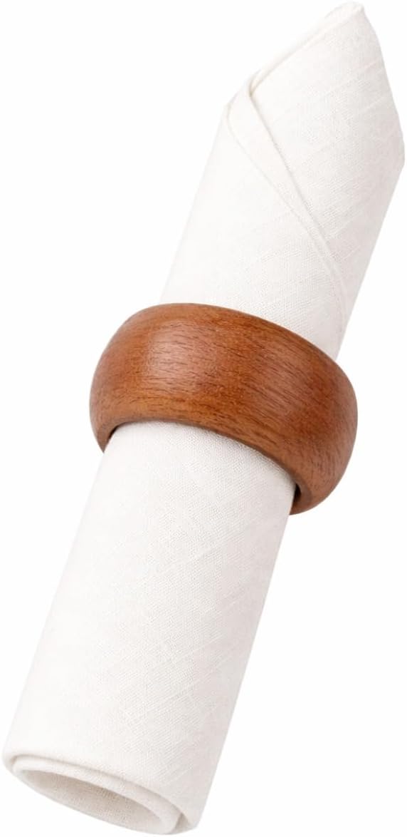 Classic Handmade Napkin Rings Set, Dining Table Holders - Image 6