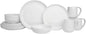 Everyday White by Fitz and Floyd Nevaeh Coupe 16 Piece Dinnerware Set, Service by EverydayWhite