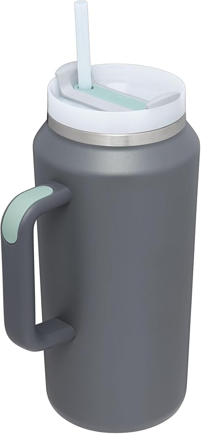 STANLEY Quencher H2.0 Flow State Tumbler, 64 oz, Charcoal | Handle and Straw | - Image 2