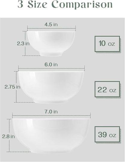 DOWAN 8.5 OZ Small Ceramic Bowls Set of 4 - Image 8