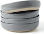 famiware Milkyway 33 oz Pasta Bowls Set of 4, Dark Gray | Scratch-Resistant by Famiware