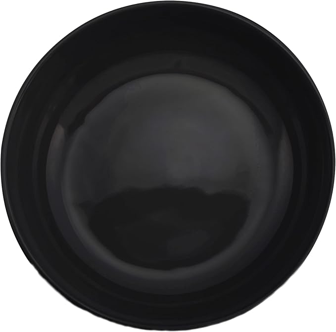 Elanze Designs Bistro Glossy Ceramic 8.5 inch Shallow Pasta Dinner Bowls Set of - Image 4