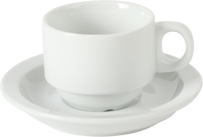 Gibson Home Gracious Dining 3-Ounce Espresso Cups Set of 4, Small Stackable - Image 6