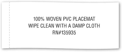 DII PVC Tabletop Collection Woven Indoor/Outdoor, Placemat Set, Tango Red - Image 9