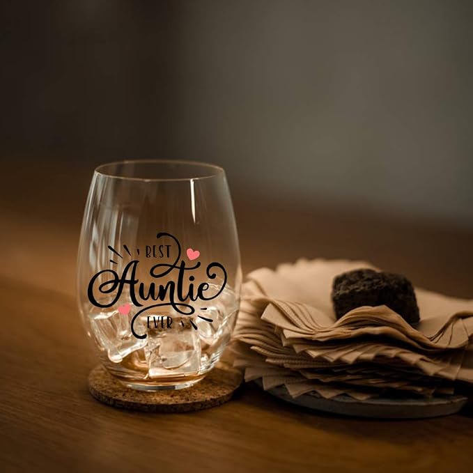 Perfectinsoy Best Aunt Ever Wine Glass - Image 5