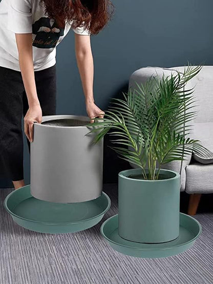 6 Pack of 12 inch Plant Saucer Bird Bath Bowl, Heavy Duty Plastic Plant Saucer - Image 6