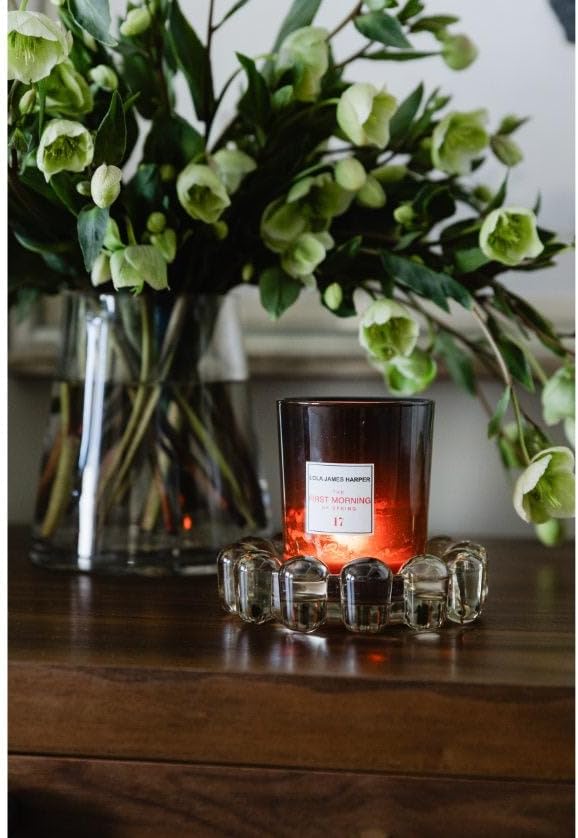 Home Collection Original Smoky Glass Small Bubble Candle Dish | Votive and - Image 6
