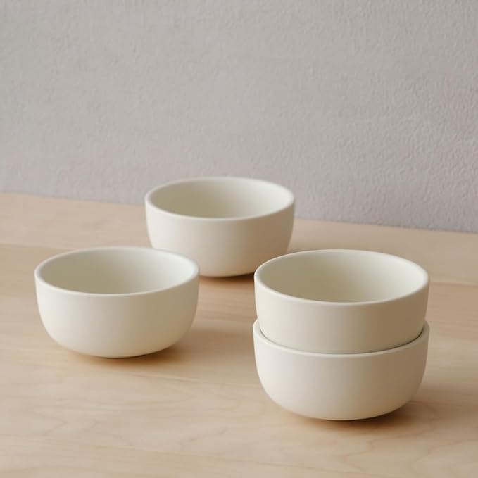 WENSHUO Classic Round Cereal Bowl Set of 4, Ceramic Soup Bowls, Breakfast Bowl - Image 2