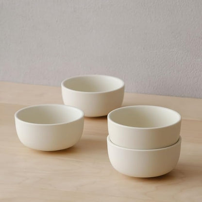 WENSHUO Classic Round Cereal Bowl Set of 4, Ceramic Soup Bowls, Breakfast Bowl - Image 2