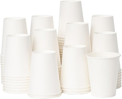 YEEHAW 8 oz 500 Pack Coffee Cups White Paper Cups | by YEEHAW