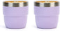 Zenbo 4 oz Espresso/Coffee Cups, Ceramic-Lined Double Wall Vacuum Insulated by Zenbo