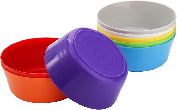 Frcctre 24 Pack Kids Plastic Bowls, 11 Oz Unbreakable Children Bowls Set - Image 8