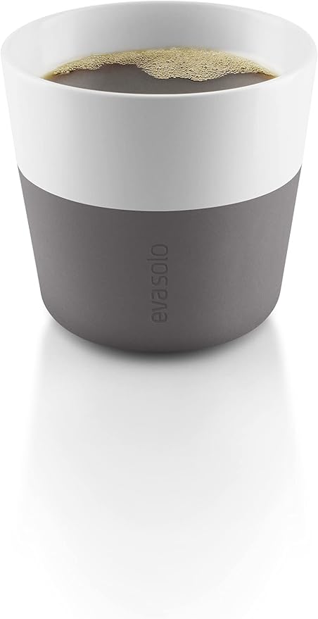 Eva Solo | 2 Lungo Tumbler Mugs | 8 oz Porcelain Coffee Cup Tumblers by EvaSolo