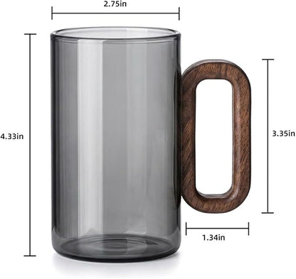 12OZ Borosilicate Glass Coffee Mug - Image 5